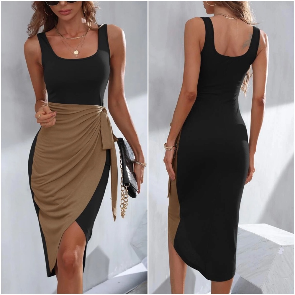 Side Tie Tank High Low Dress - Picture 9 of 11